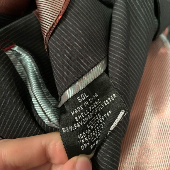 New Fubu Collection Mens Black White Striped Button Blazer Jacket Size 50L - Picture 5 of 10